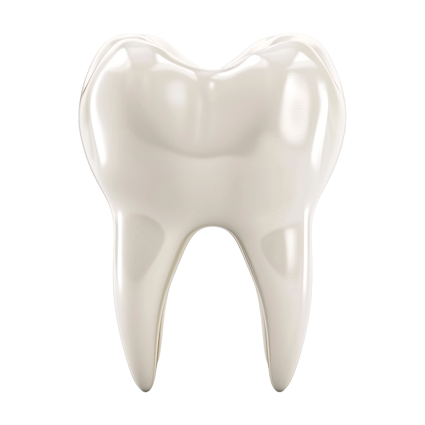 a tooth on a white background