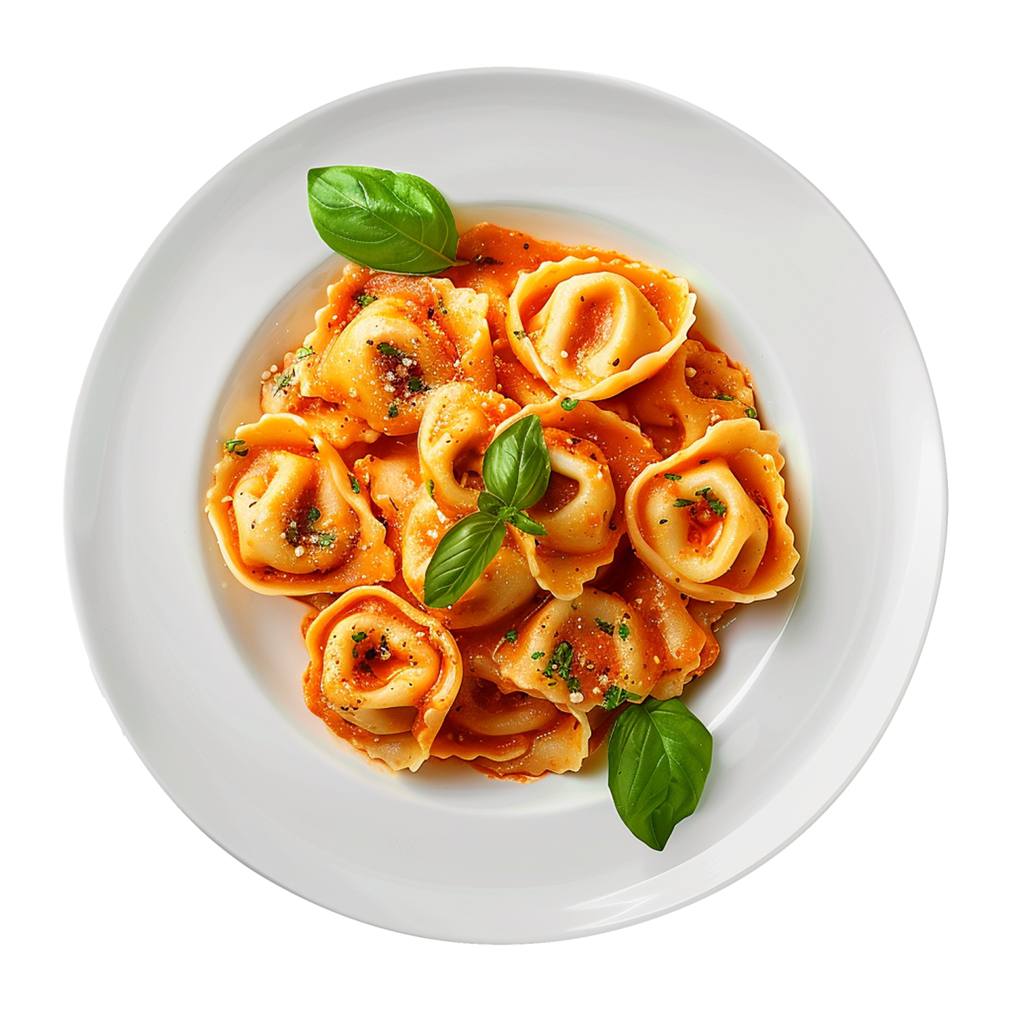 a white plate filled with pasta and sauce