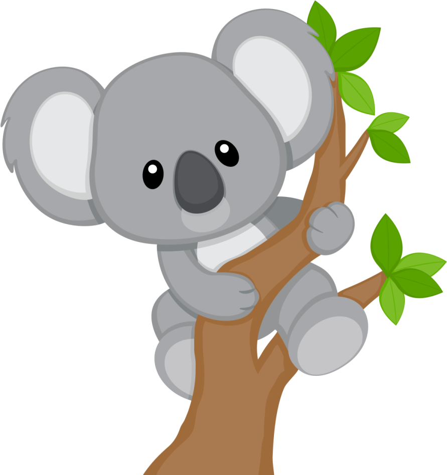 a cartoon koloa sitting on a tree branch