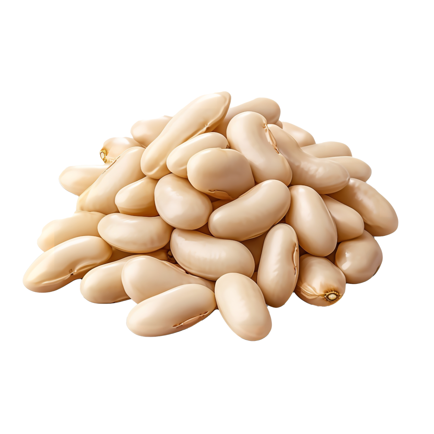 a pile of white beans