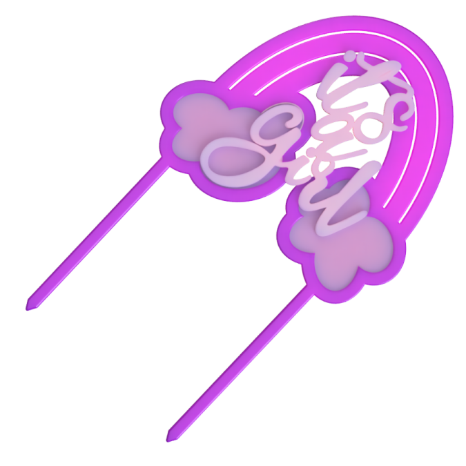 a pair of purple hair pins with hearts on them
