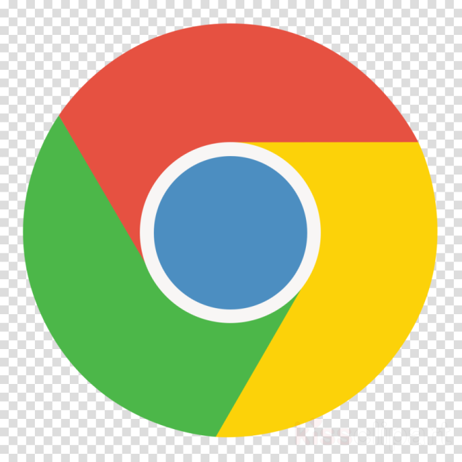 the google chrome logo, with a transparent background