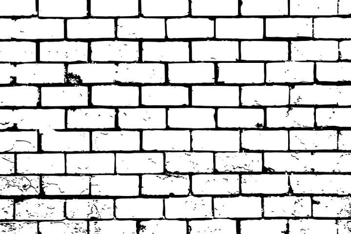 a black and white brick wall background