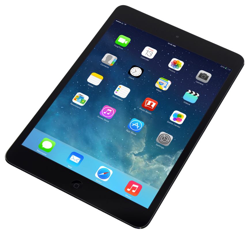 an ipad with various apps on the screen