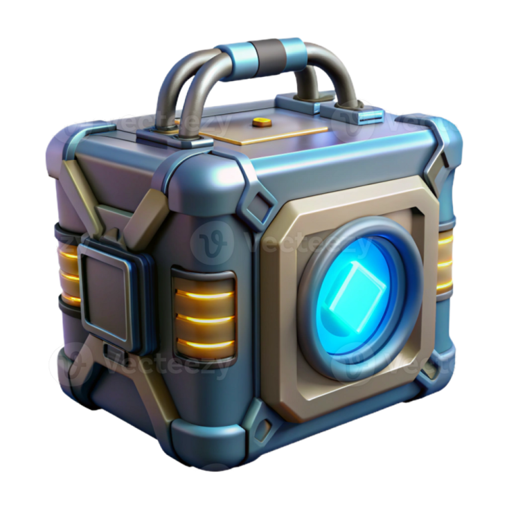 an image of a chest with a light on it