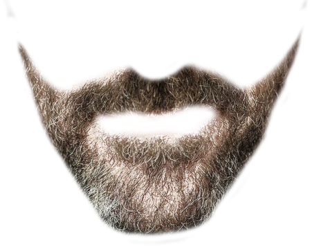 a close up of a man's beard