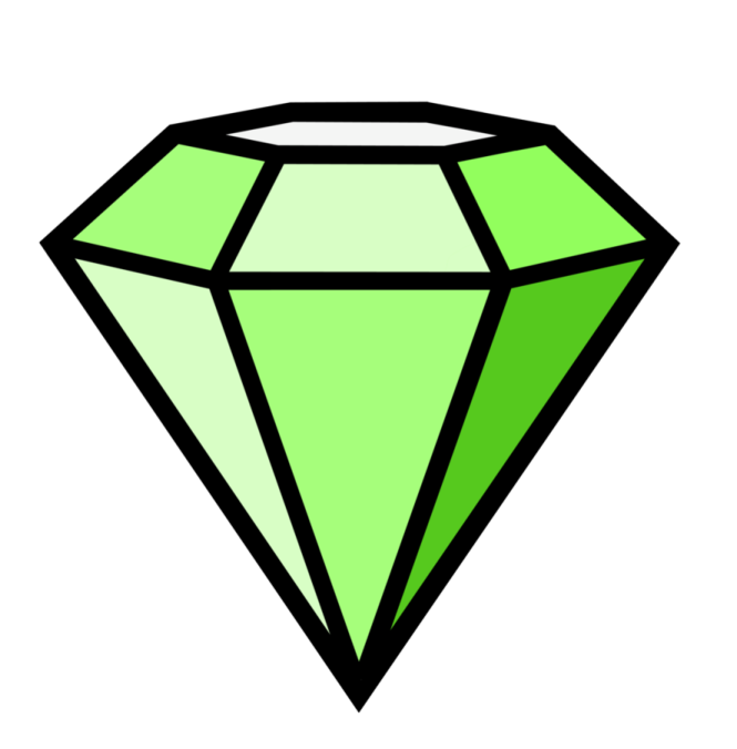 a green diamond