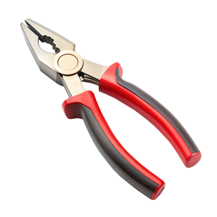a pair of pliers on a white background