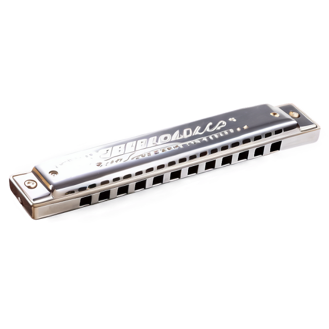 a harmonica on a white background