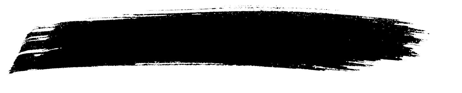 a black brush stroke on a white background