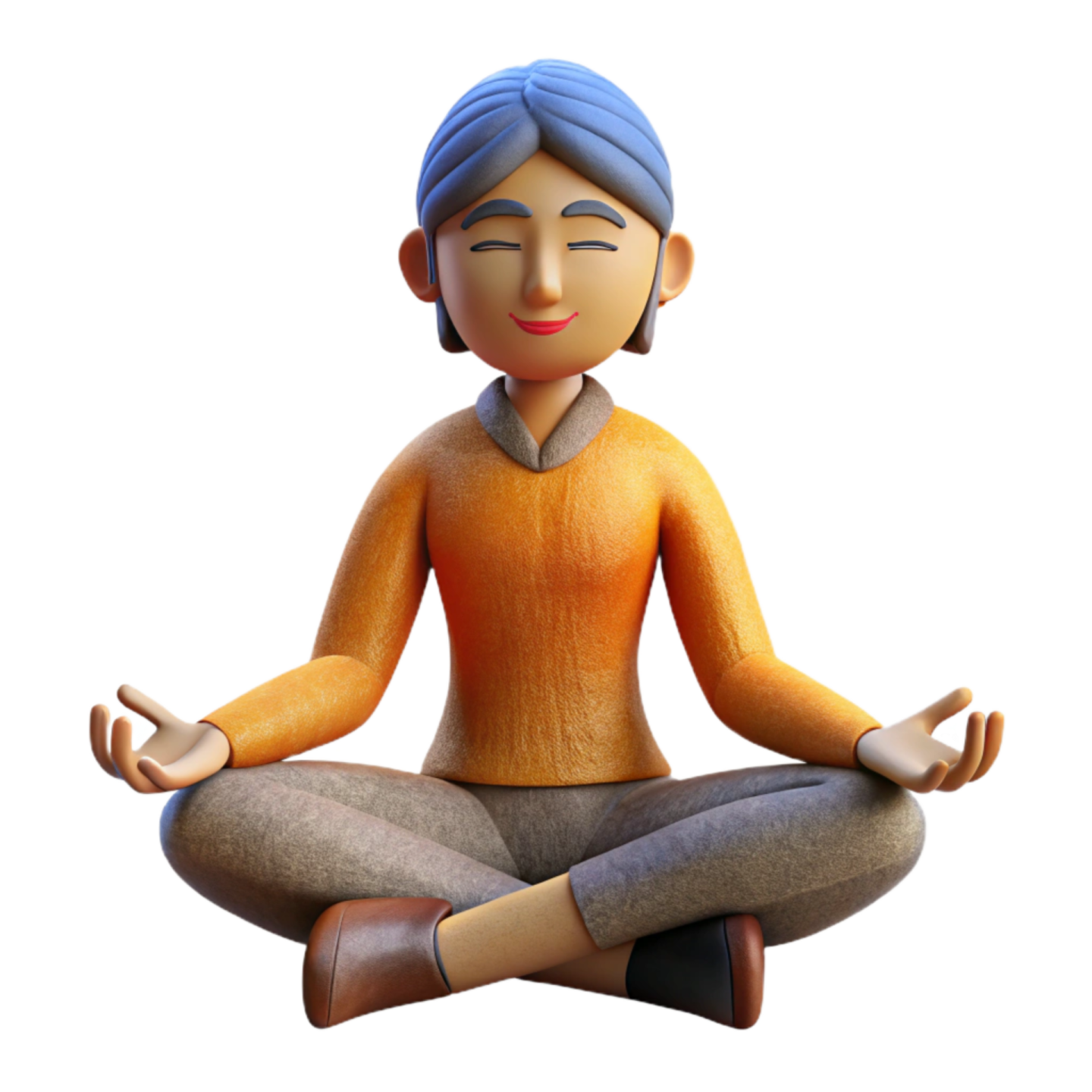 a woman sitting in a yoga pose