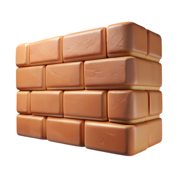 a stack of chocolates on a white background