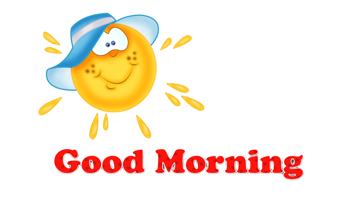 a sun with the word god morning on it