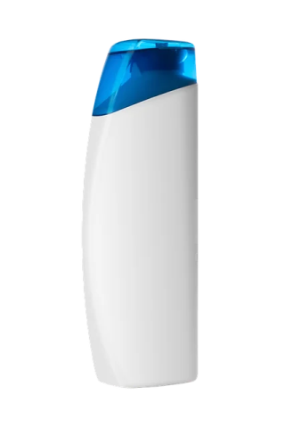 an image of a white and blue bottle
