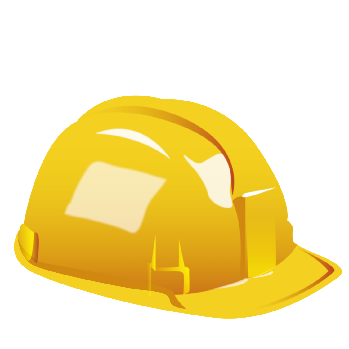 a yellow hard hat
