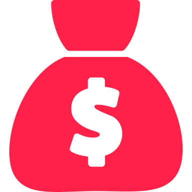 a money bag with a dollar sign