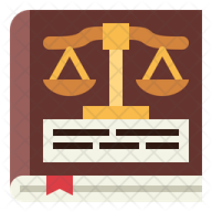 an icon of a judge's book