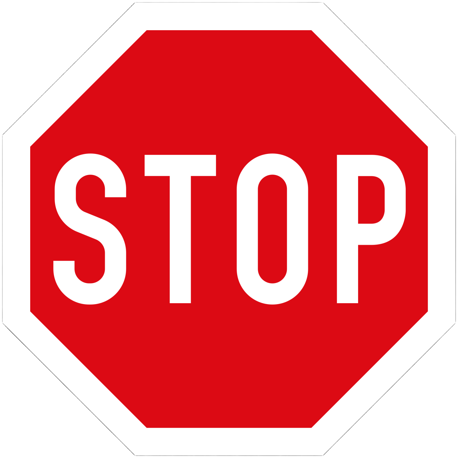 a stop sign