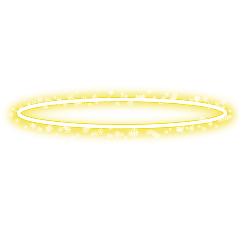 a white circle with snowflakes on it