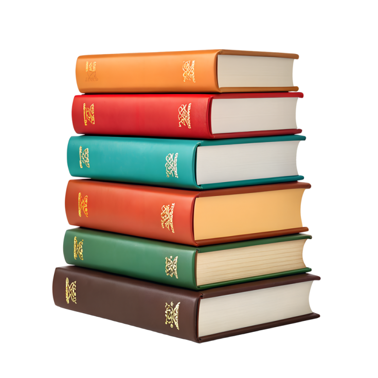 a stack of books on top of each other books