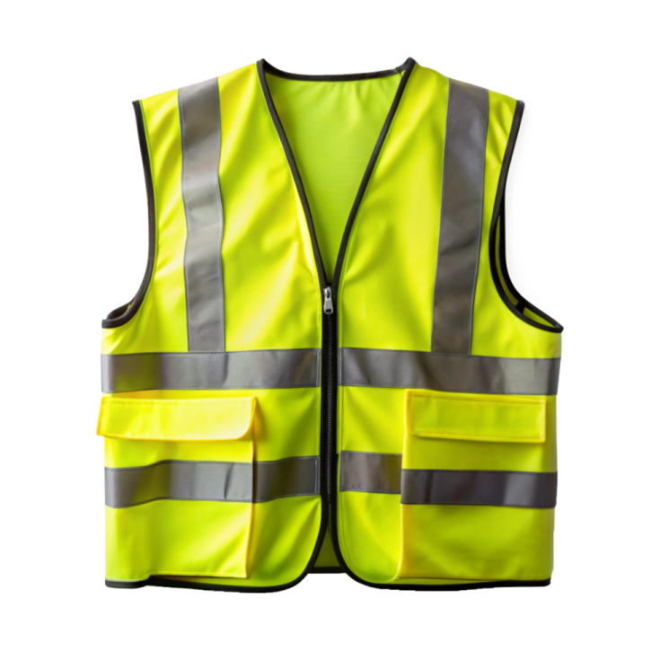 a safety vest on a white background