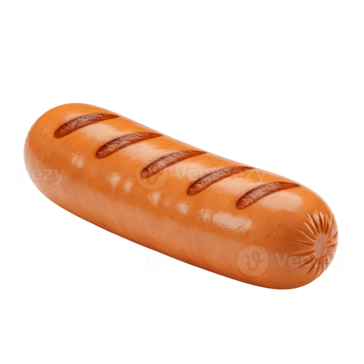 a hot dog on a white background