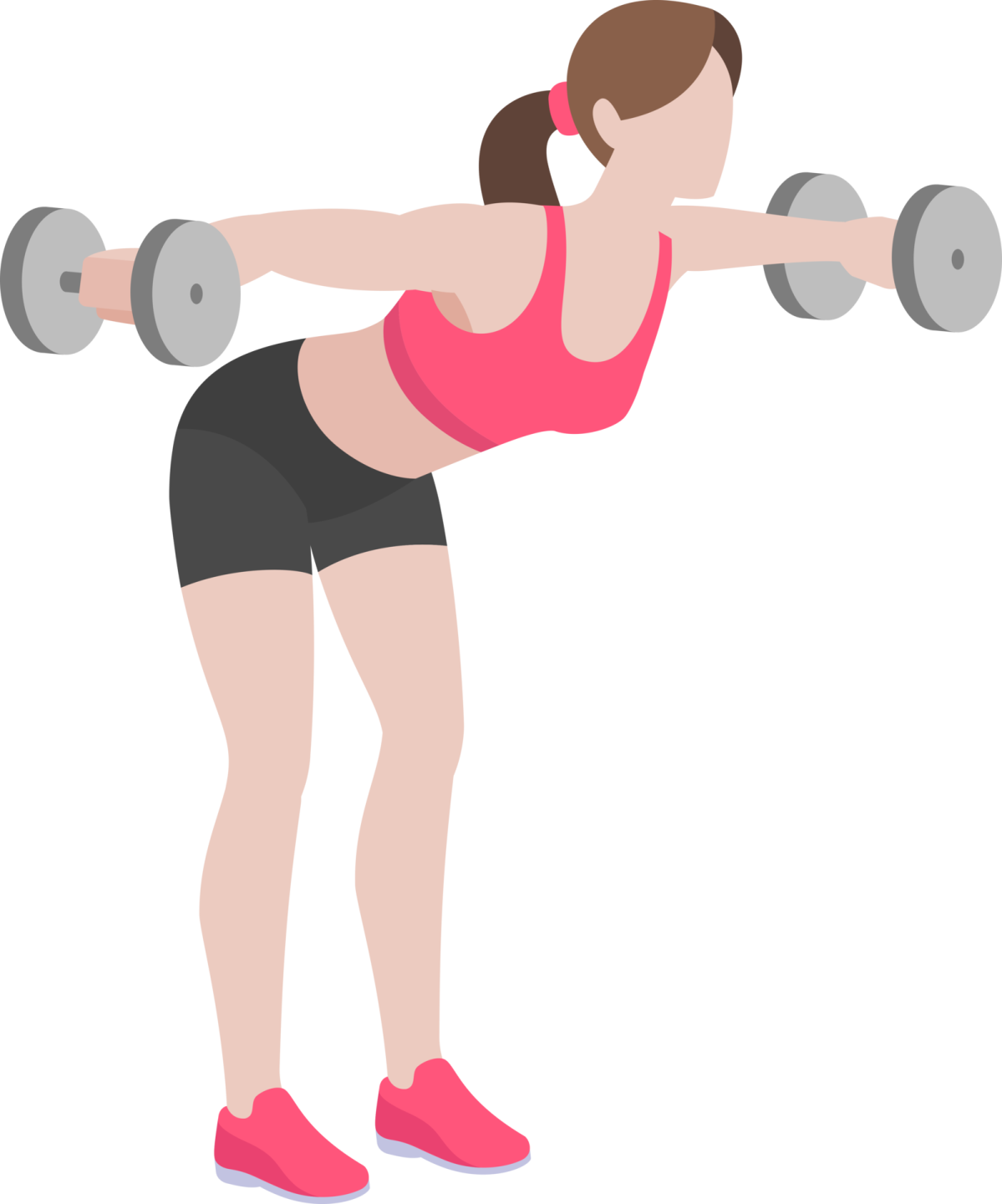 a woman doing a barbell exercise