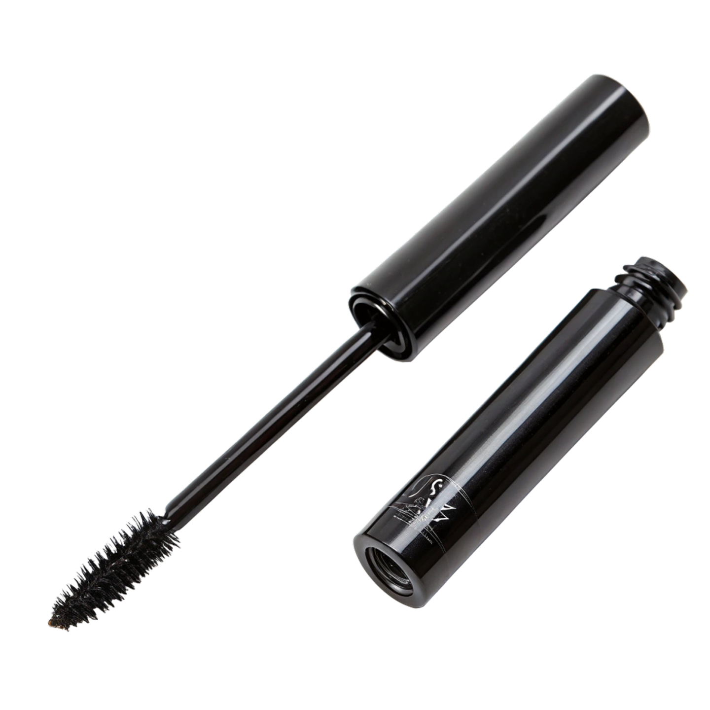 the mascara is a black mascara with long lashes