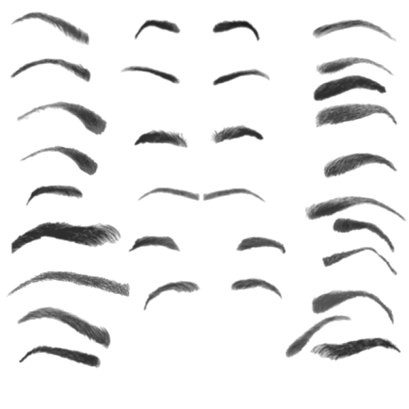 how to draw eyebrows step by step