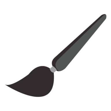 a shovel on a white background