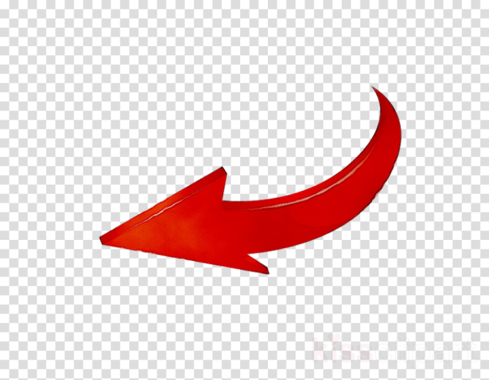 a red arrow icon on a transparent background