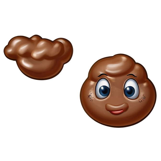 a close up of two chocolate balls with eyes