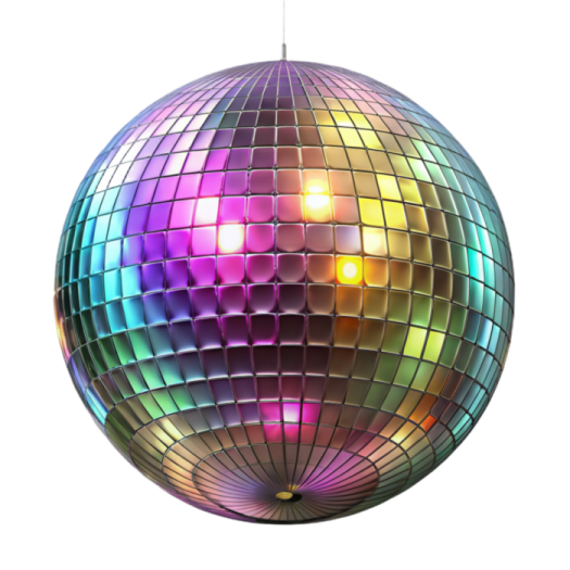 a disco ball hanging from the ceiling