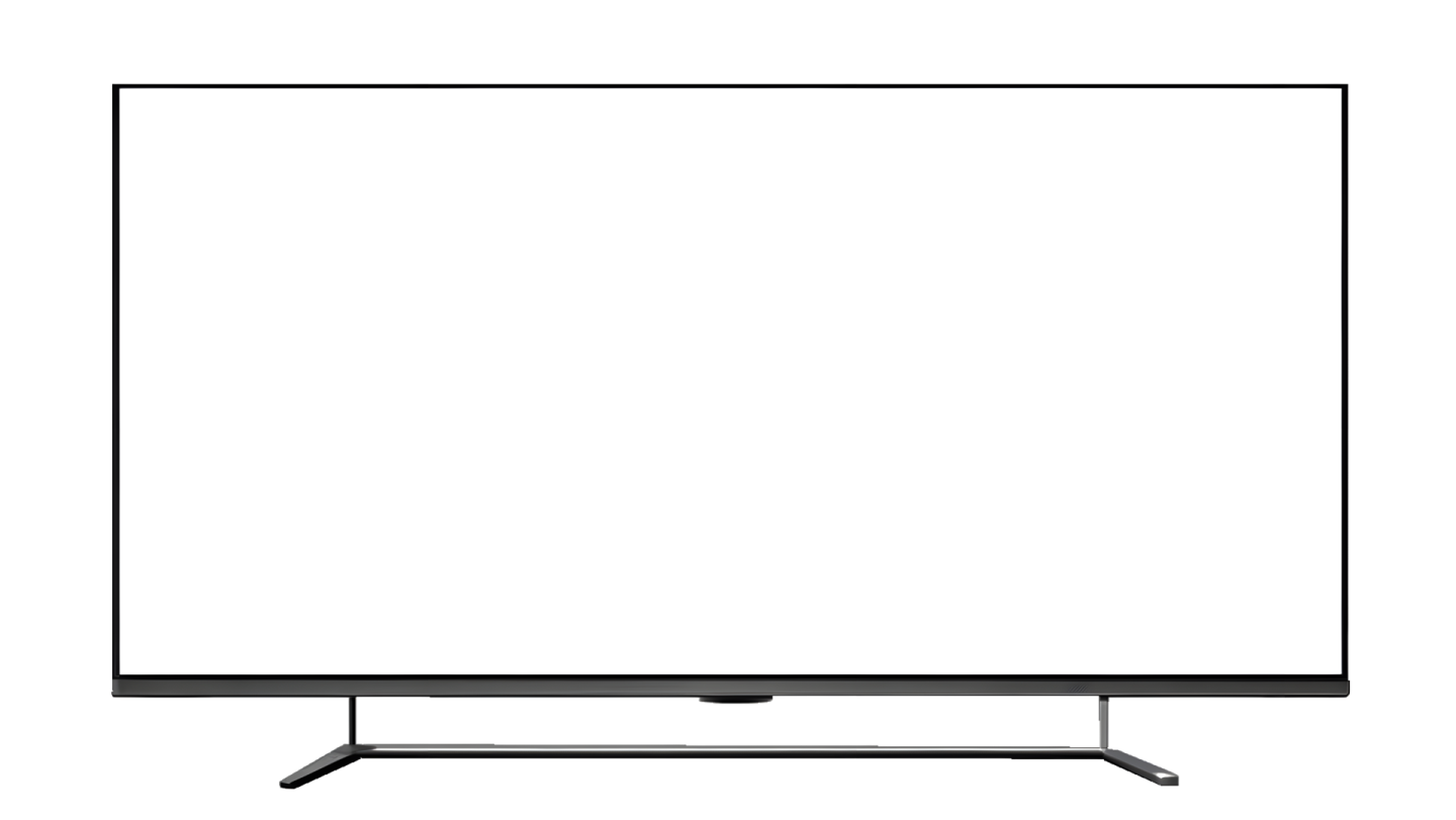 a flat screen tv on a white background