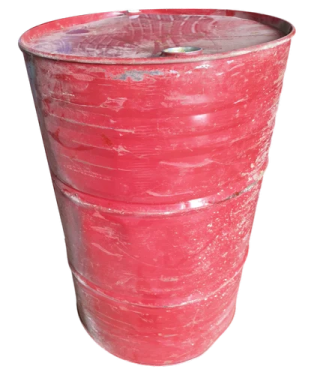 a red plastic cup on a white background