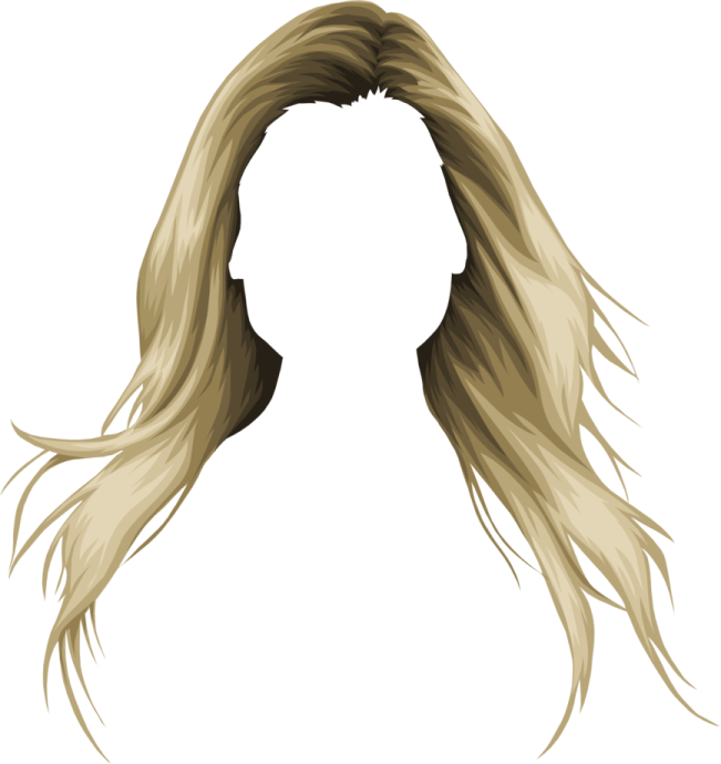 a drawing of a woman with long hair