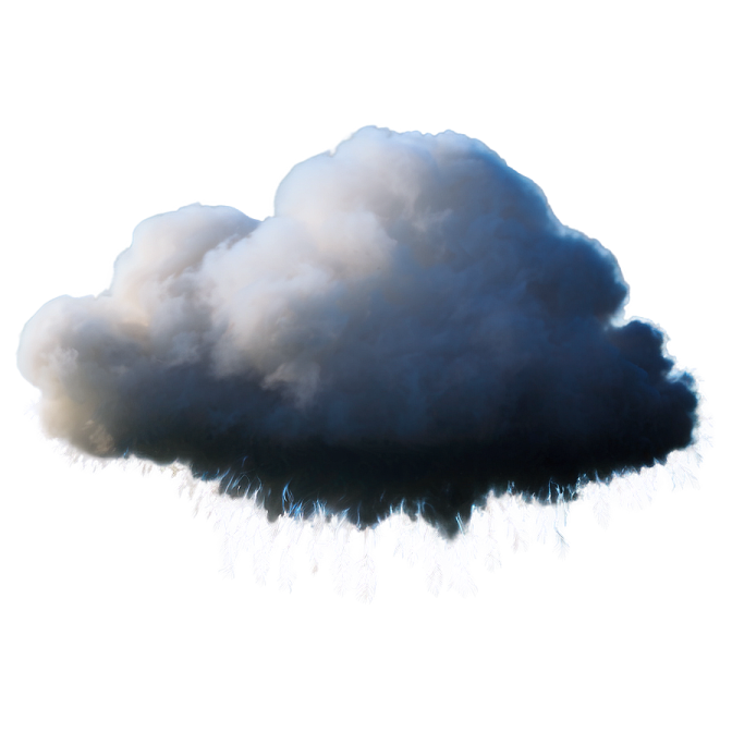 a black cloud in the sky