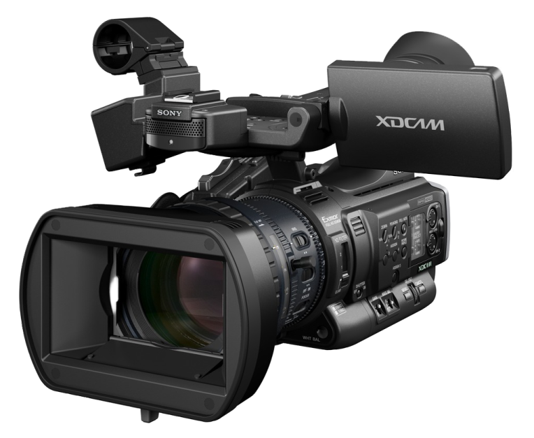 a camera with a lens attached to it