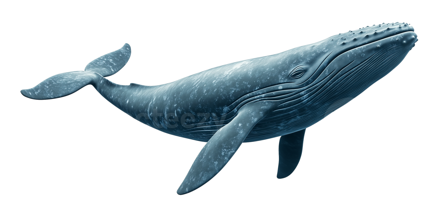 a blue whale with its mouth open
