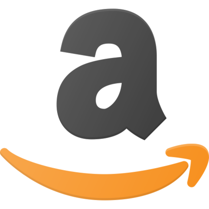 an amazon logo on a white background