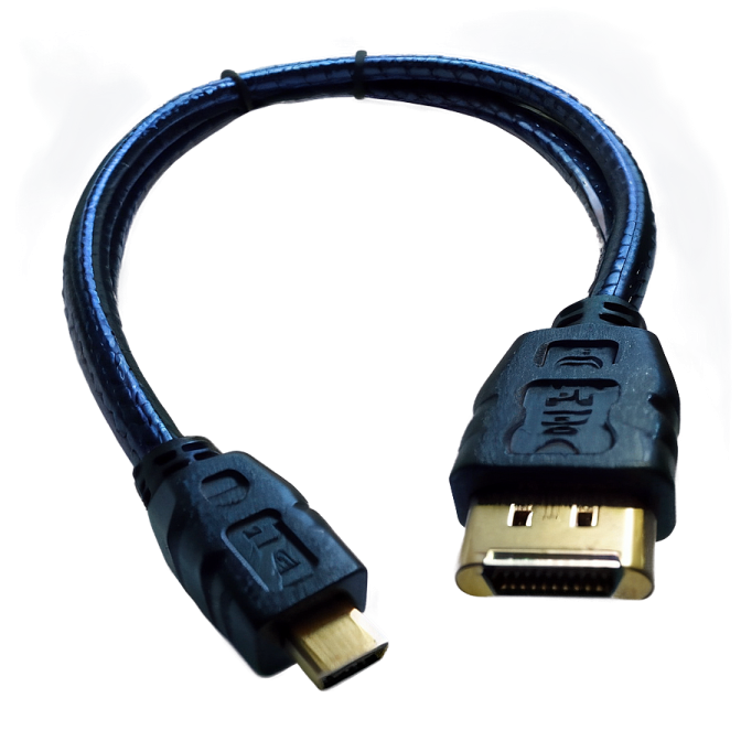 a usb cable with a gold plated connector
