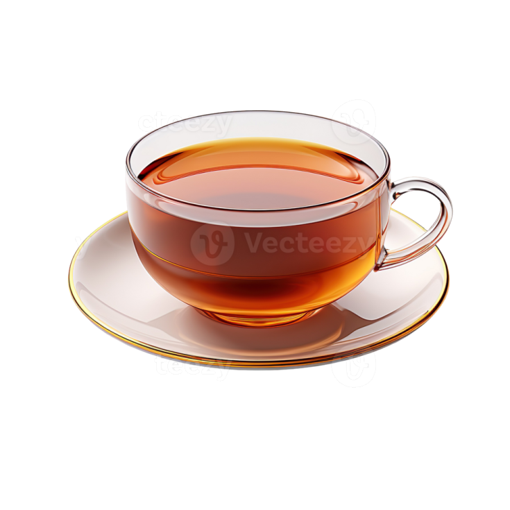 a cup of tea on a saucer