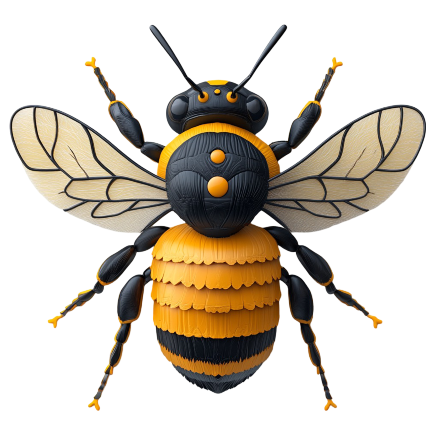 a paper model of a bee
