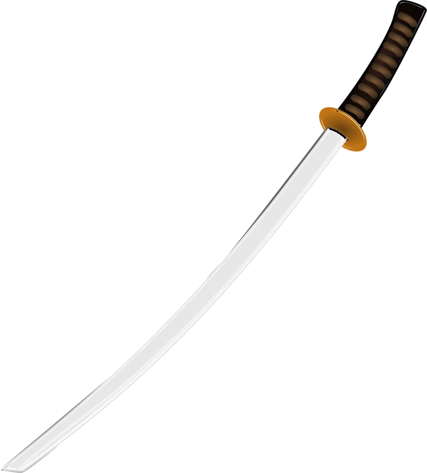 a knife on a white background