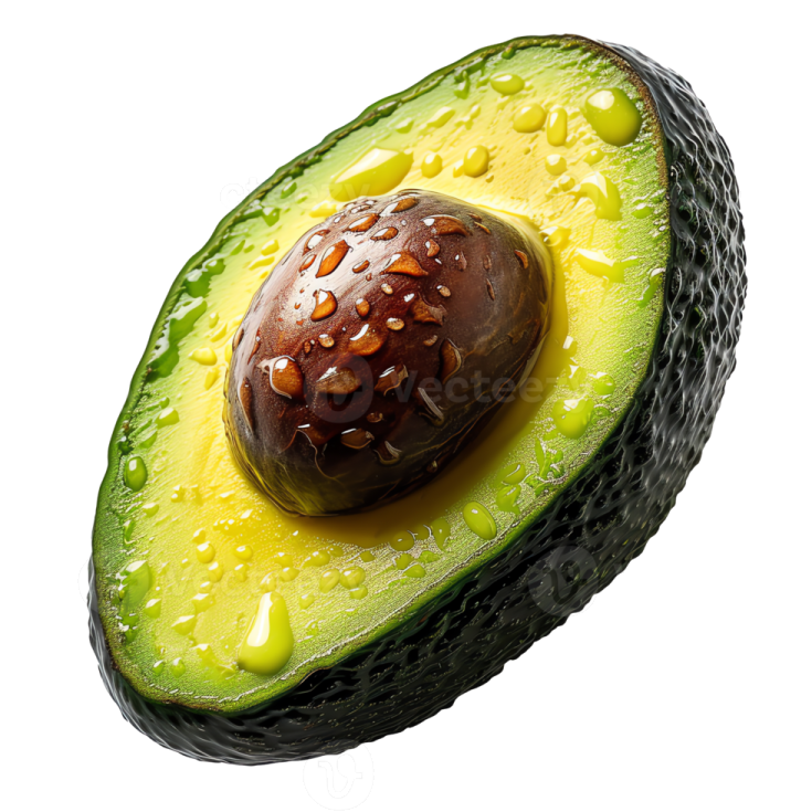 an avoca with a chocolate covered in it
