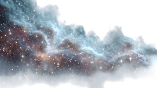 the sky is filled with lots of stars