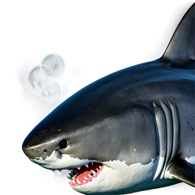 a shark with its mouth open