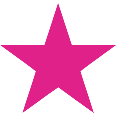 a pink star