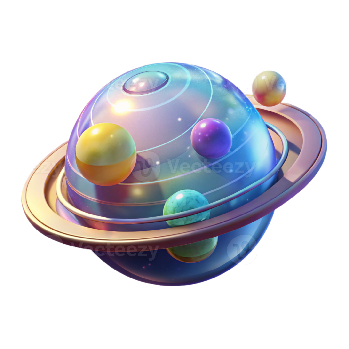 an image of the planets and their satellites
