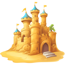 an image of a sand castle
